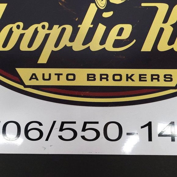 Hooptie King Auto Brokers Metal Sign Man Cave Garage Reproduction Distressed - Picture 9 of 12